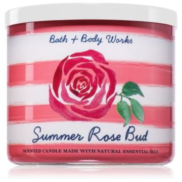 Bath & Body Works Summer Rose Bud lumânare parfumată