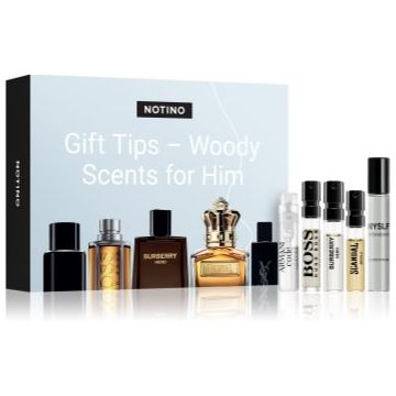 Beauty Discovery Box Notino Gift Tips: Woody Scents for Him set pentru bărbați