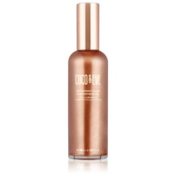 Coco & Eve Sunny Honey Antioxidant Glow Shimmer Body Oil ulei pentru strălucire pentru corp