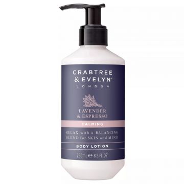 Lotiune de corp calmanta Crabtree & Evelyn, Lavender & Espresso, 250 ml de firma originala