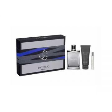 Set Jimmy Choo Man: Apa de Toaleta 100 ml + Apa de Toaleta Travel Size 7.5 ml + Gel de Dus 100 ml ieftin