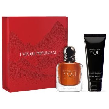 Armani Emporio Stronger With You Intensely set cadou pentru bărbați de firma original