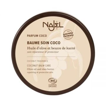 Balsam Reparator cu Unt de Shea si Cocos pentru Par si Corp - Najel Coconut Balm Care, 100 g ieftina