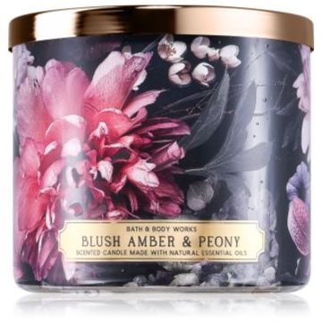 Bath & Body Works Blush Amber Peony lumânare parfumată de firma original