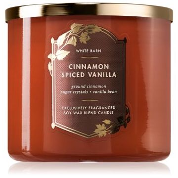 Bath & Body Works Cinnamon Spiced Vanilla lumânare parfumată