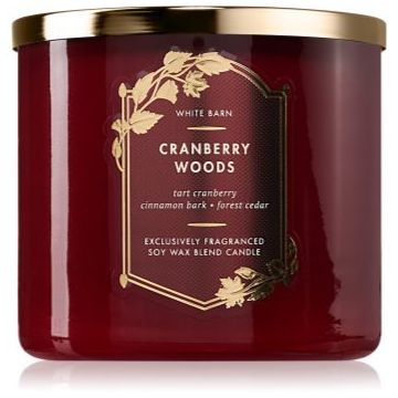 Bath & Body Works Cranberry Woods lumânare parfumată