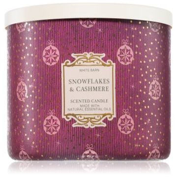 Bath & Body Works Snowflakes & Cashmere lumânare parfumată