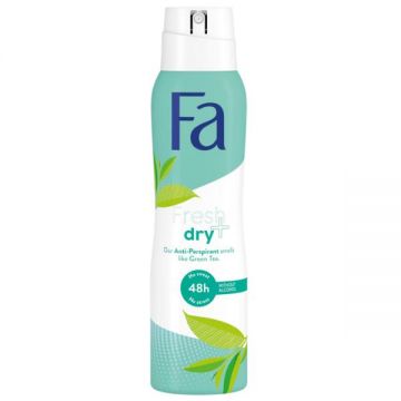 Deodorant Spray Antiperspirant cu Parfum de Ceai Verde - Fa Fresh & Dry Green Tea,150 ml