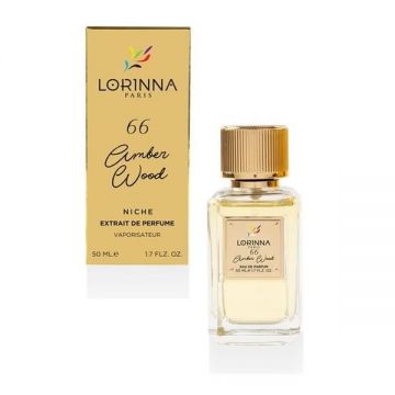 Extract de Parfum Unisex - Lorinna Paris Amber Wood, Nr 66, 50 ml