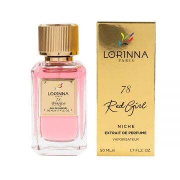 Extract de Parfum Unisex - Lorinna Paris Red Girl, Nr.78, 50 ml de firma original