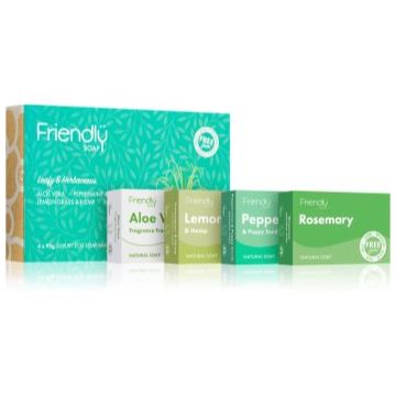 Friendly Soap Leafy and Herbaceous set de săpunuri solide