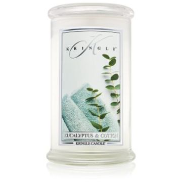 Kringle Candle Eucalyptus & Cotton lumânare parfumată ieftin