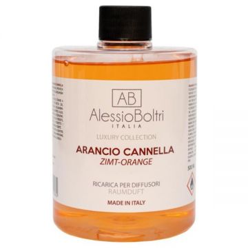 Rezerva Difuzor Ambiental cu Portocale si Scortisoara 90566 - Alessio Boltri Luxury Collection Arancio Cannella, Magic Lights, 500 ml ieftin