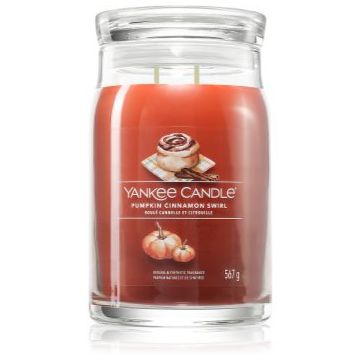 Yankee Candle Pumpkin Cinnamon Swirl lumânare parfumată ieftin