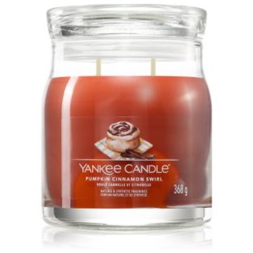 Yankee Candle Pumpkin Cinnamon Swirl lumânare parfumată