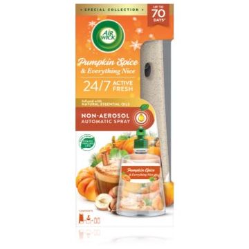 Air Wick Active Fresh Pumpkin Spice & Everything Nice odorizant de aer automat cu reîncărcare