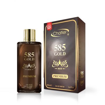 Apa de parfum 585 Gold Premium, Chatler, Barbati - 100 ml