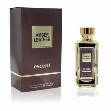 Apa de parfum Amber Leather, Escent, Barbati - 100 ml de firma original