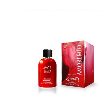 Apa de parfum Amoremio Red Elixir, Chatler, Unisex - 100 ml - Inspirat din Cacharel Amor Amor Elixir Passion