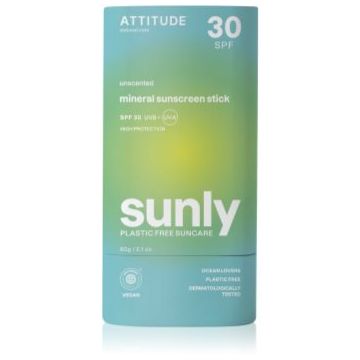 Attitude Sunly Sunscreen Stick Crema de soare cu minerale stick