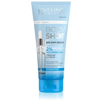 Eveline Cosmetics Body Shot 2% Hyaluronic Acid balsam profund hidratant pentru piele uscata