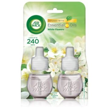 Air Wick White Flowers Duo rezervă pentru difuzorul electric