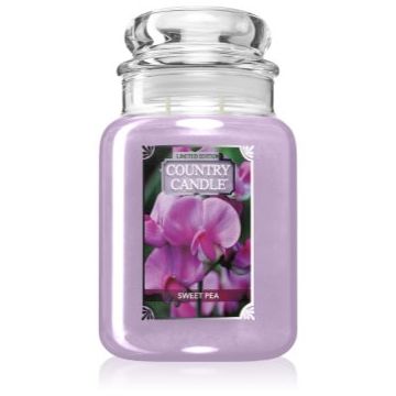 Country Candle Sweet Pea lumânare parfumată