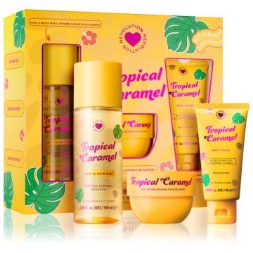 I Heart Revolution Tropical Caramel set cadou (pentru corp)