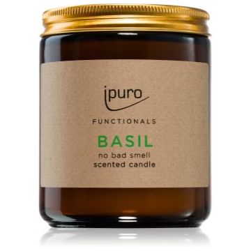 ipuro Functionals Basil lumânare parfumată