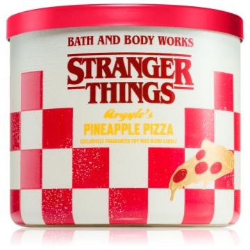 Bath & Body Works Stranger Things Argyle's Pineapple Pizza lumânare parfumată