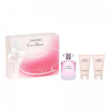 Set Cadou Shiseido Ever Bloom, Apa de Toaleta (Continut set: 50 ml Apa de Toaleta + 50 ml Lotiune de Corp + 50 ml Crema de dus)