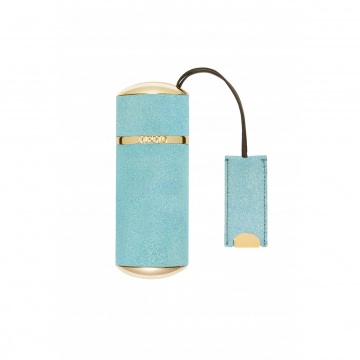 Travel case turquoise blue disco