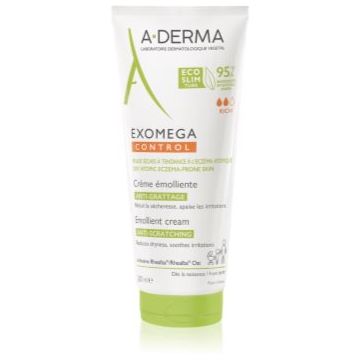 A-Derma Exomega Control Emollient Cream crema de corp pentru piele foarte sensibila sau cu dermatita atopica