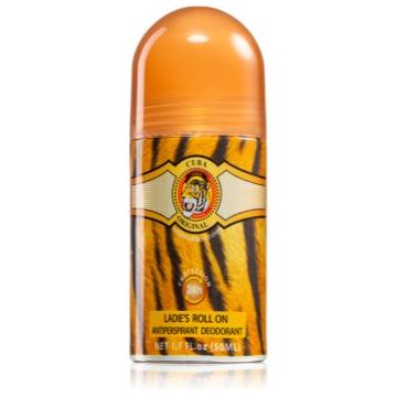 Cuba Jungle Tiger deodorant antiperspirant roll-on pentru femei