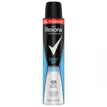 Deodorant Antiperspirant Spray pentru Barbati Cobalt - Rexona Men MotionSense Cobalt Dry 48h, 200 ml