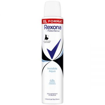 Deodorant Antiperspirant Spray pentru Femei Invizibil - Rexona Advanced Protection Invisible Aqua 48h, 200 ml