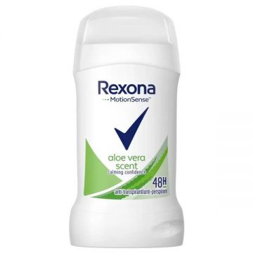 Deodorant Antiperspirant Stick pentru Femei cu Aloe Vera - Rexona MotionSense Aloe Vera 48h, 40 ml