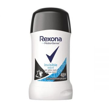 Deodorant Antiperspirant Stick pentru Femei Invizibil - Rexona MotionSense Invisibile Aqua 48h, 40 ml