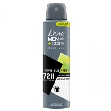 Deodorant Spray pentru Barbati - Dove Men +Care Advanced 72h Protection Invisible Fresh, 150 ml