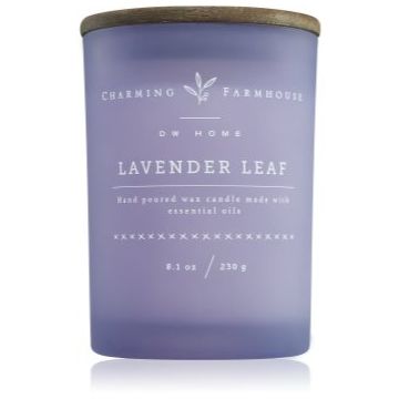 DW Home Charming Farmhouse Lavender Leaf lumânare parfumată