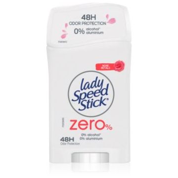 Lady Speed Stick Zero Fresh Rose Petals deodorant fără conținut săruri de aluminiu