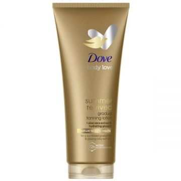 Lotiune Autobronzanta - Dove Body Love Summer Revived Medium to Dark Results, 200 ml