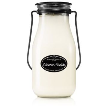 Milkhouse Candle Co. Creamery Cinnamon Fireside lumânare parfumată Milkbottle