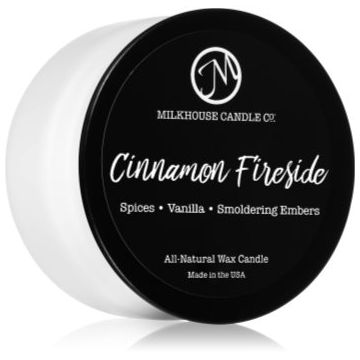 Milkhouse Candle Co. Creamery Cinnamon Fireside lumânare parfumată Sampler Tin