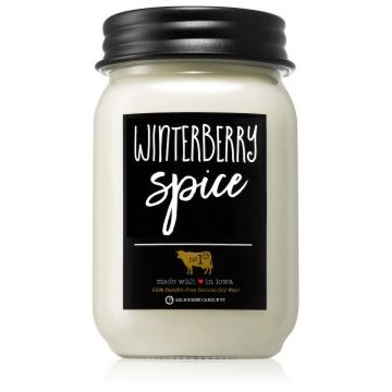 Milkhouse Candle Co. Farmhouse Winterberry Spice lumânare parfumată