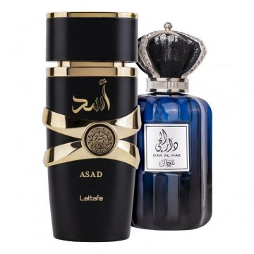 Pachet 2 parfumuri Asad 100 ml si Dar Al Hae Men 100 ml