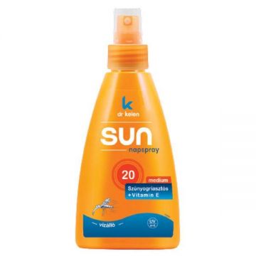 SHORT LIFE - Spray pentru Protectie Solara si Anti Tantari Sun SPF20 Dr. Kelen, 150 ml