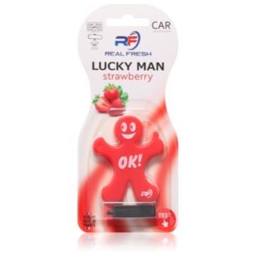 VINOVE Real Fresh Lucky Man Strawberry parfum pentru masina