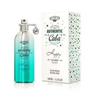 Apa de parfum Cuba Authentic Happy, 100 ml, pentru femei