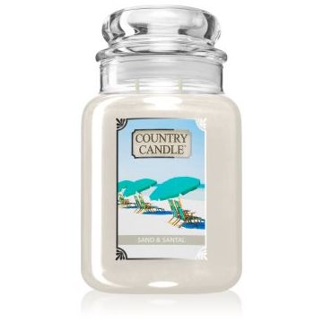 Country Candle Sand & Santal lumânare parfumată